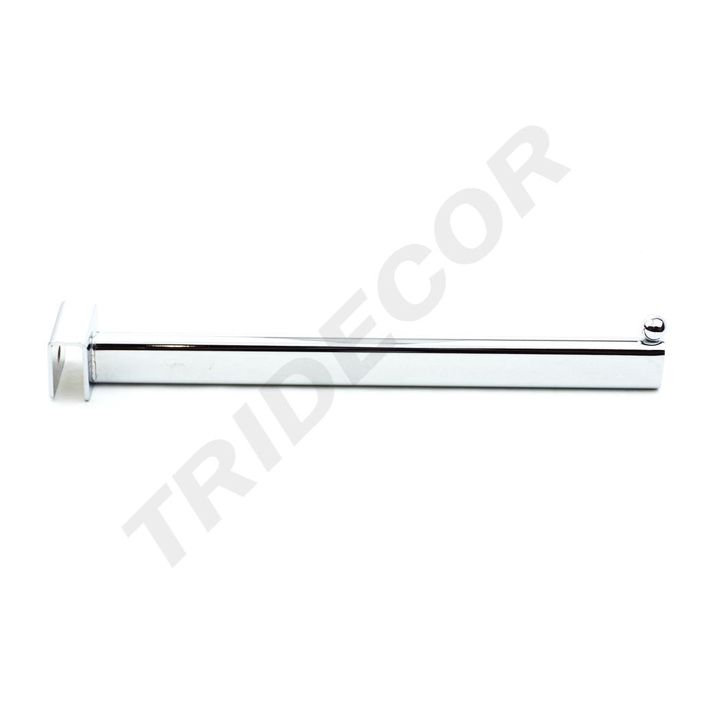 Chrome hanger with a ball for the 30cm rectangular tube