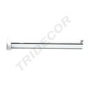 Cintre en chrome avec une boule pour le tube rectangulaire de 30cm