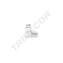 União Metálica em L para 2 Tubos Quadrados