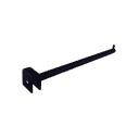 Kleiderbügel für Rechteckige Stange 30 cm Schwarz 1 Nagel