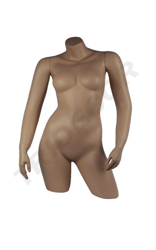 Buste d'une femme en chair avec des bras