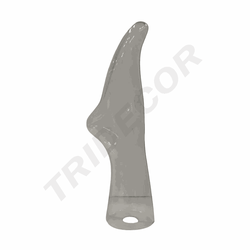 透明塑料脚模 Pie de Plastico Transparente Unisex para Calcetin Corto