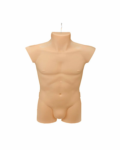 Bust masculin din plastic de culoarea pielii