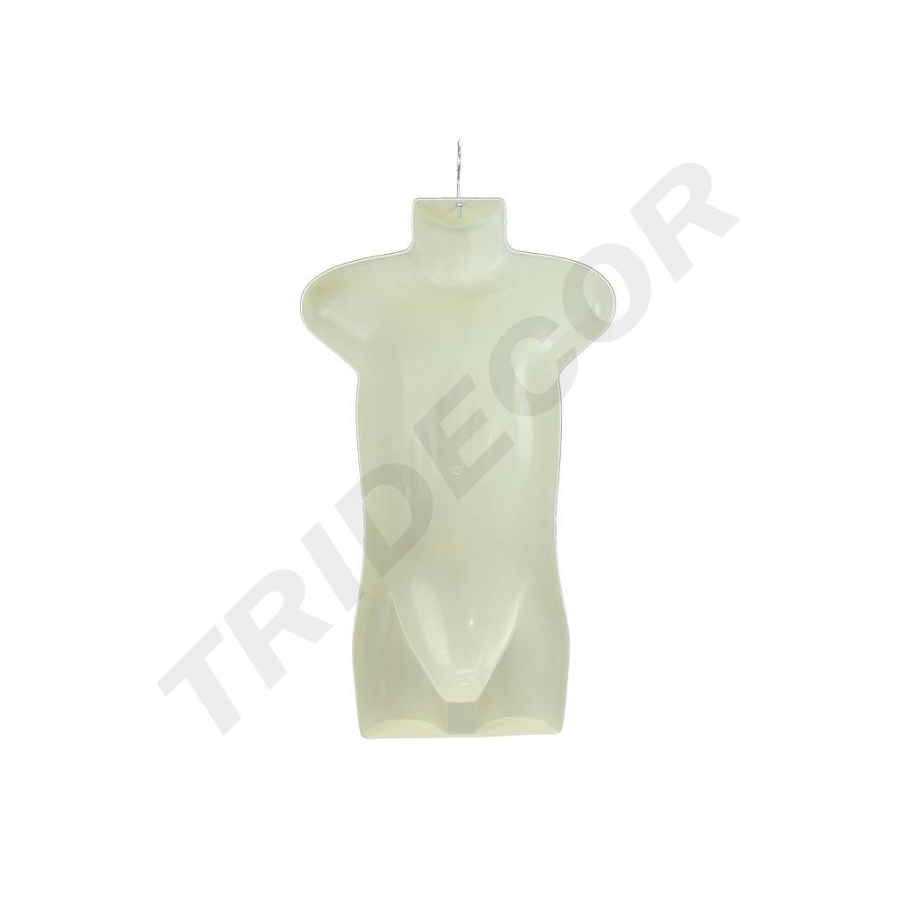 白色塑料儿童半身像Busto de Niño de Plástico Blanco