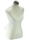 Buste de femme, tissu blanc