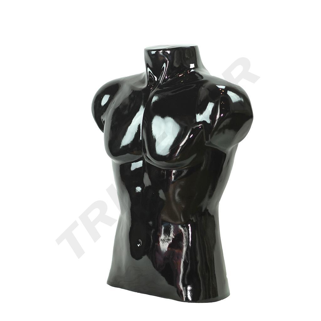 Bust masculin lăcuit negru