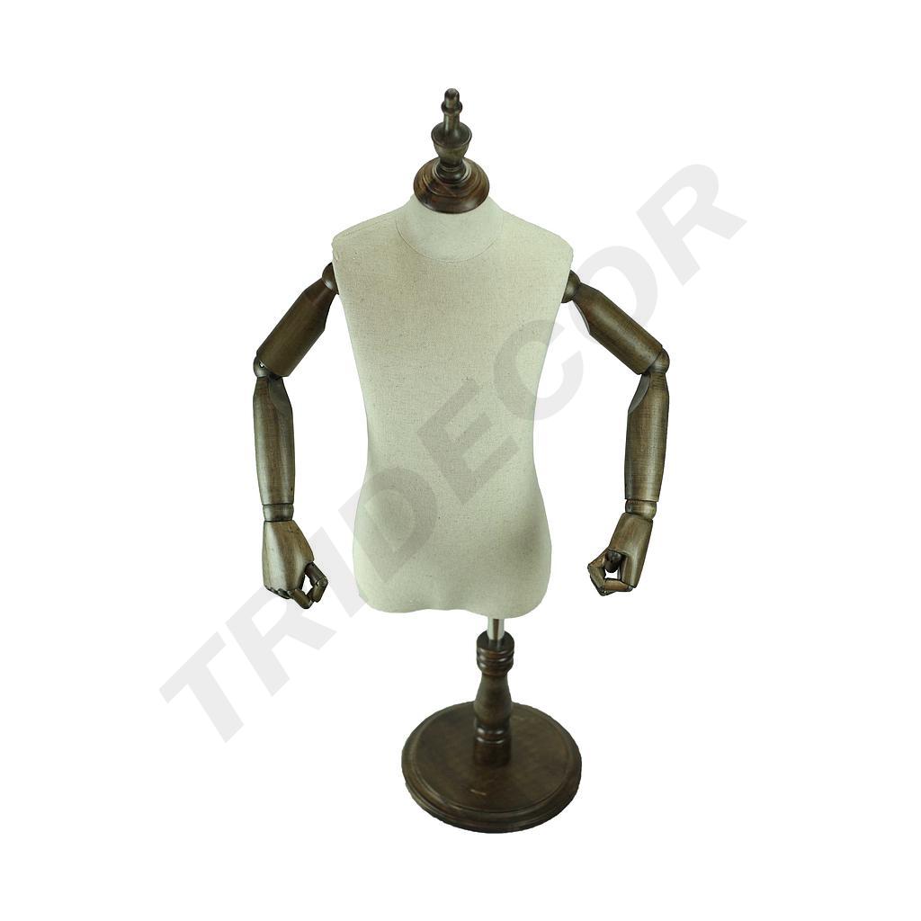 Busto Infantil en Lino con Brazos Articulados 6-8 Años