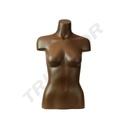 Brown Fiberglass Woman Bust