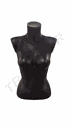 Busto di donna in plastica nera