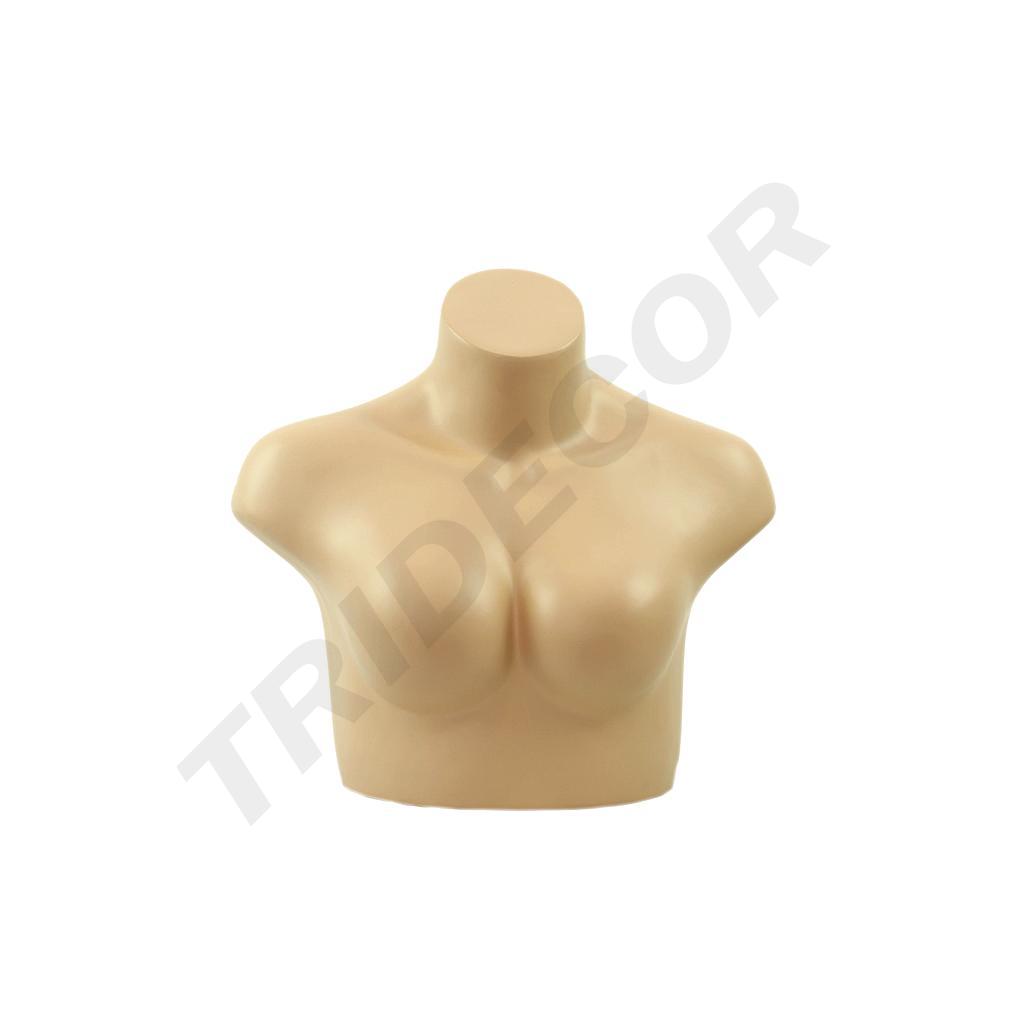 Half-body bust of a flesh-colored woman