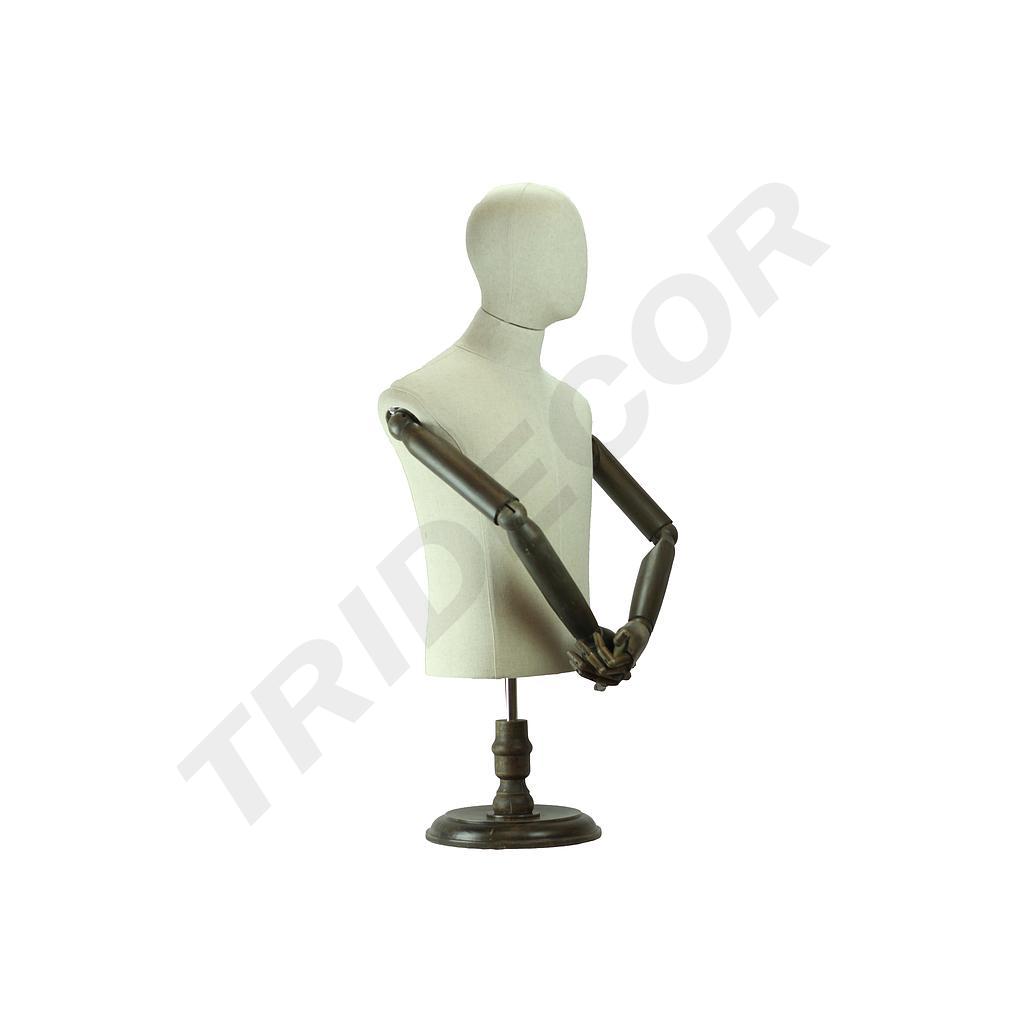 Busto De Hombre Con Cabeza Y Brazos Articulados