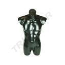 Busto maschile medio in plastica nera