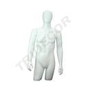 Maniquí Busto Masculino con Brazos y Cabeza Blanco