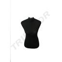 Busto de mulher, tecido preto