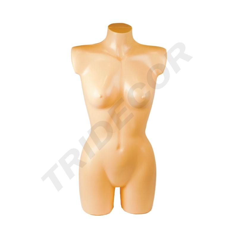 Maniquí Busto De Mujer Plástico Color Carne