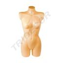 Half-body bust of a flesh-colored woman