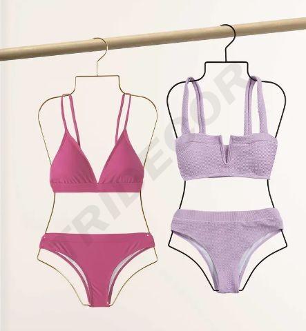 成人泳衣架Percha Silueta Mujer de Metal Dorado Simple