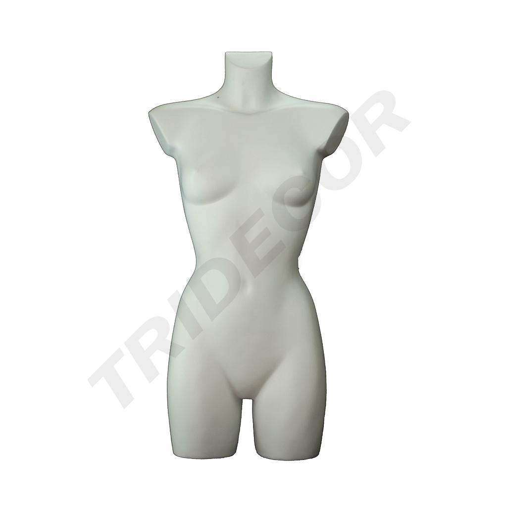 Buste de femme, blanc mat