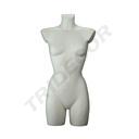 Buste de femme, blanc mat