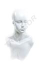 Bright White Woman Head