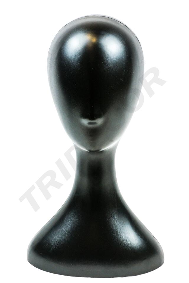 Testa in plastica nera
