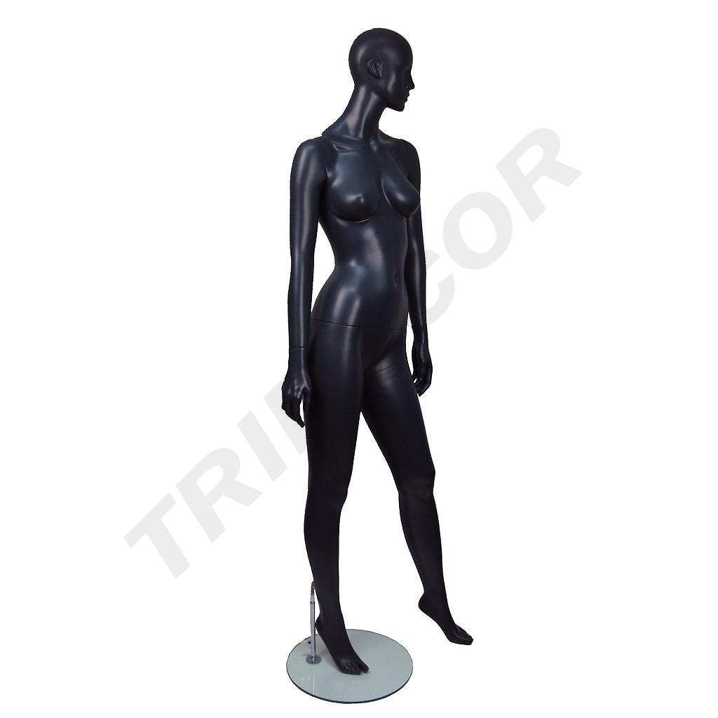Mannequin Femme Gris Mat avec Caractéristiques