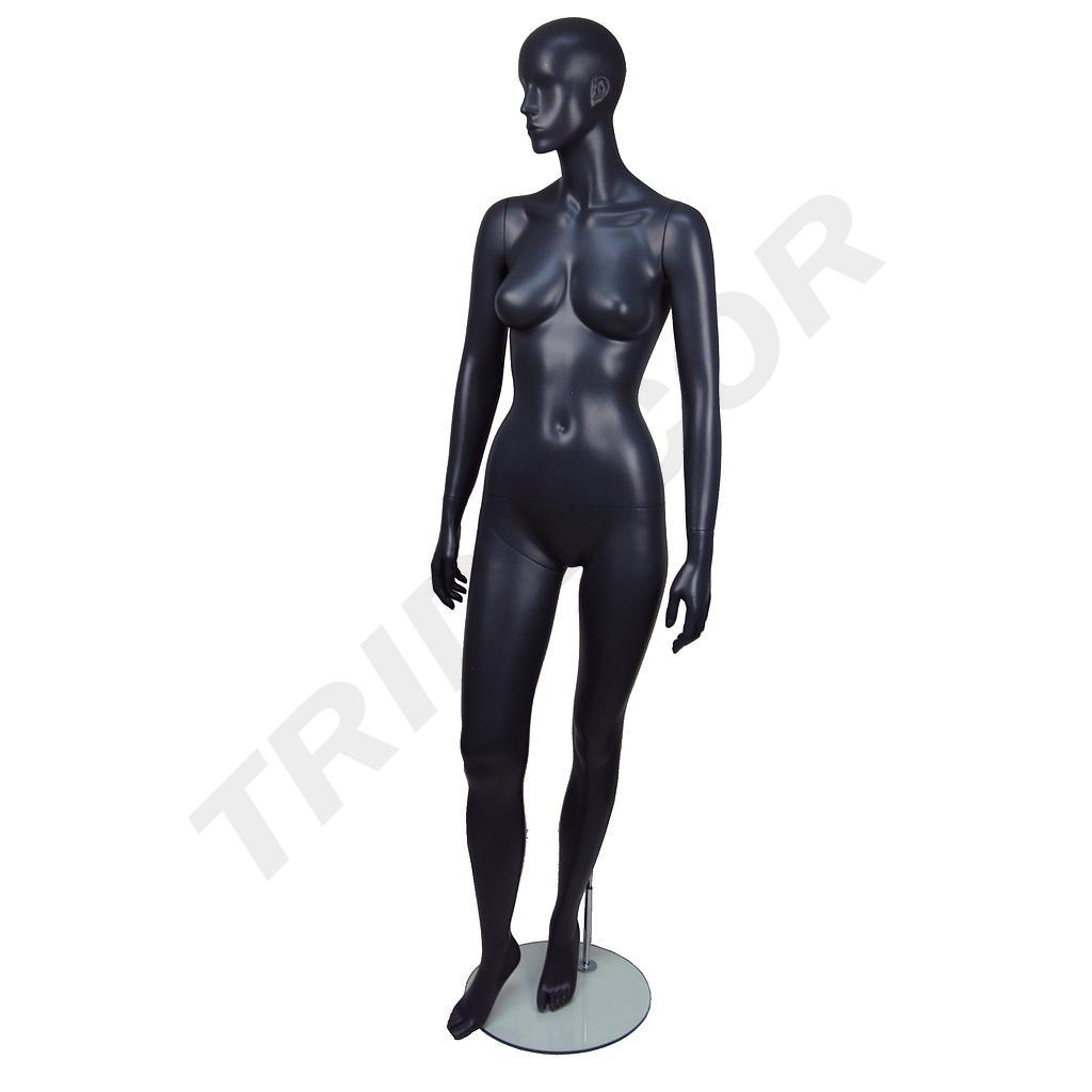 Manechin feminin gri mat cu caracteristici