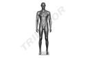 Male Mannequin in Graphite Color with Straight Posture Features