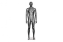 Mannequin homme en couleur graphite avec des caractéristiques de posture droite