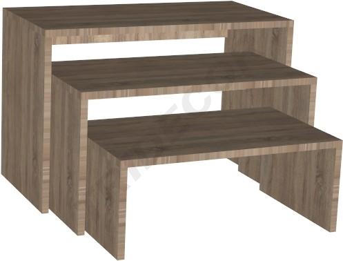 Conjunto De 3 Mesas 120X50X75Cm Colores Varios