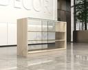 Comptoir vitrine 150x50x90 cm Couleurs variées