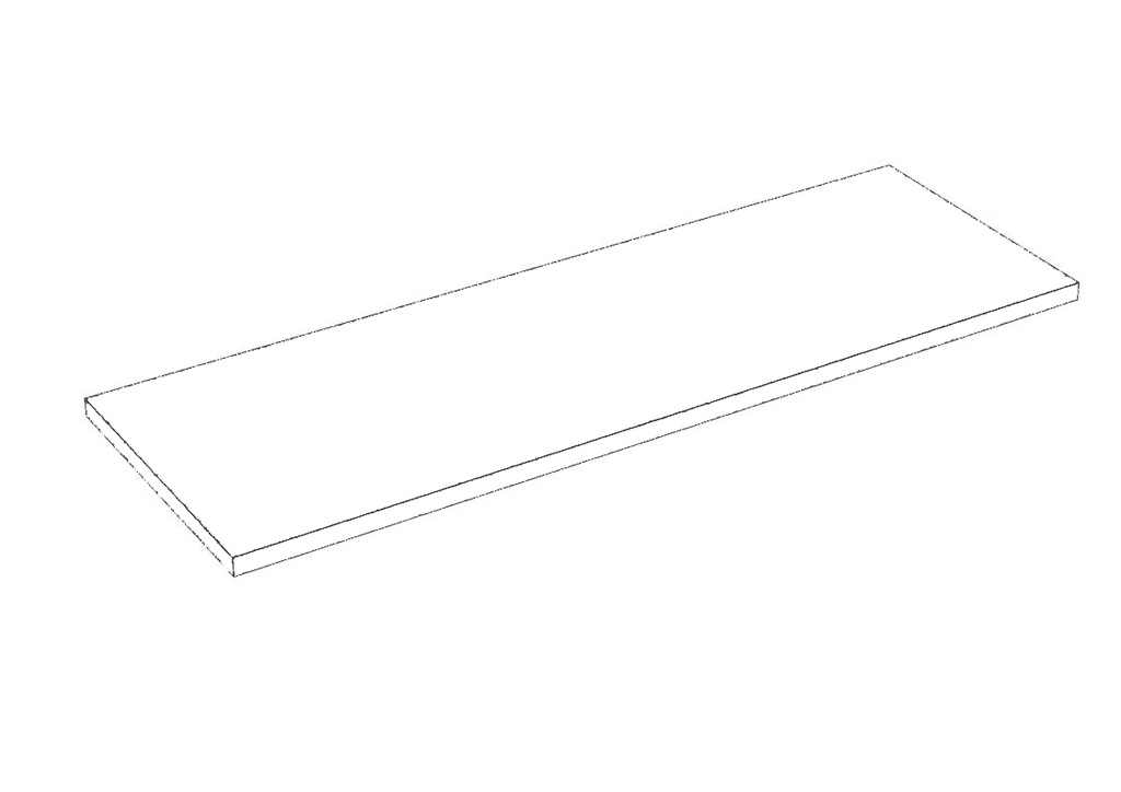 Rafturi din lemn 60x25 cm Alb 19 mm