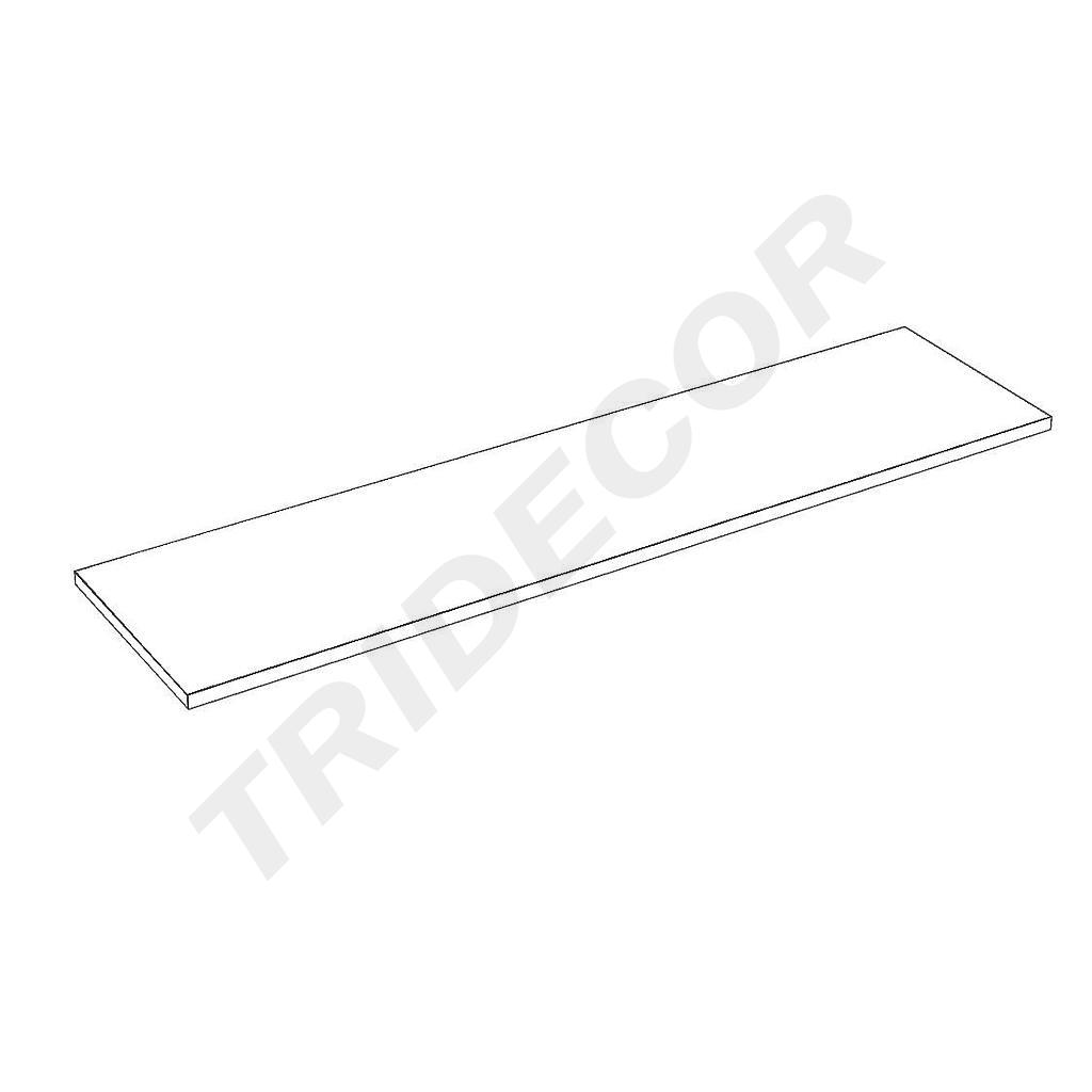 White Wooden Shelves 120X30cm 19mm