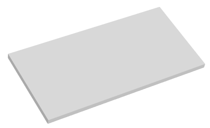 Scaffali in legno bianco 90X20 cm 19 mm