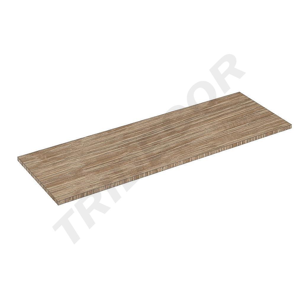 Hell eichenfarbene Holzfliese 120x40 cm Dicke 19 mm