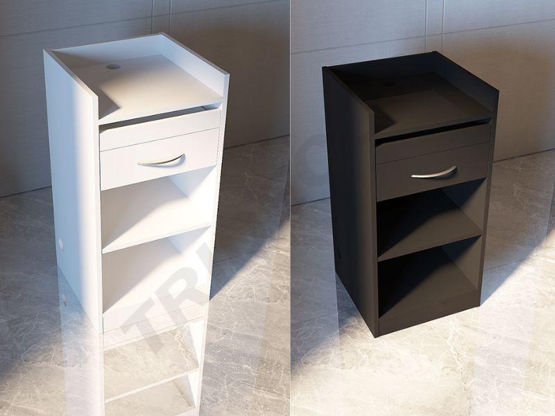 Mostrador Caja 50X50X110 cm Colores Blanco/Negro