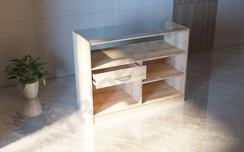 Contor cu sticlă de diferite culori 150x50x90 cm