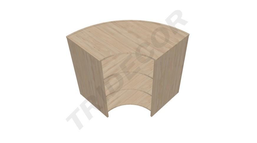 Curved Counter 120x50x90 cm Various Colors
