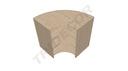 Bancone curvo 120x50x90 cm Colori vari