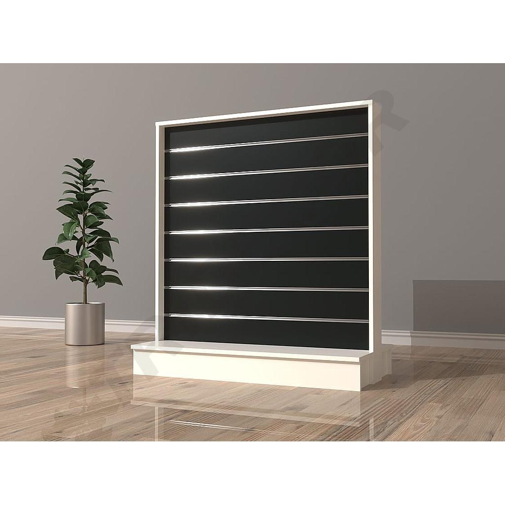 Góndola Doble Cara 120x60x135 cm Blanco o Negro