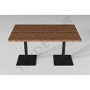 Rectangular Wooden Table for Hospitality 140X80X75cm Various Colors