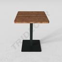 Mesa Quadrada de Madeira para Hospitalidade 60X60X76.4cm Diversas Cores