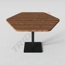 Mesa de Hospitalidade Hexagonal 60X60X75cm Várias Cores