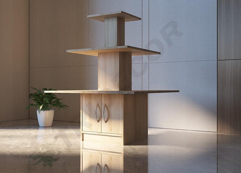 Square 3 Level Display 100X100X140cm Various Colors