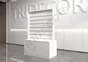 Góndola De Exposición Con Mueble Inferior 120X60X175Cm Blanco/Negro