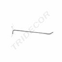 Gancio a lamella in alluminio forato 15 cm 4 mm