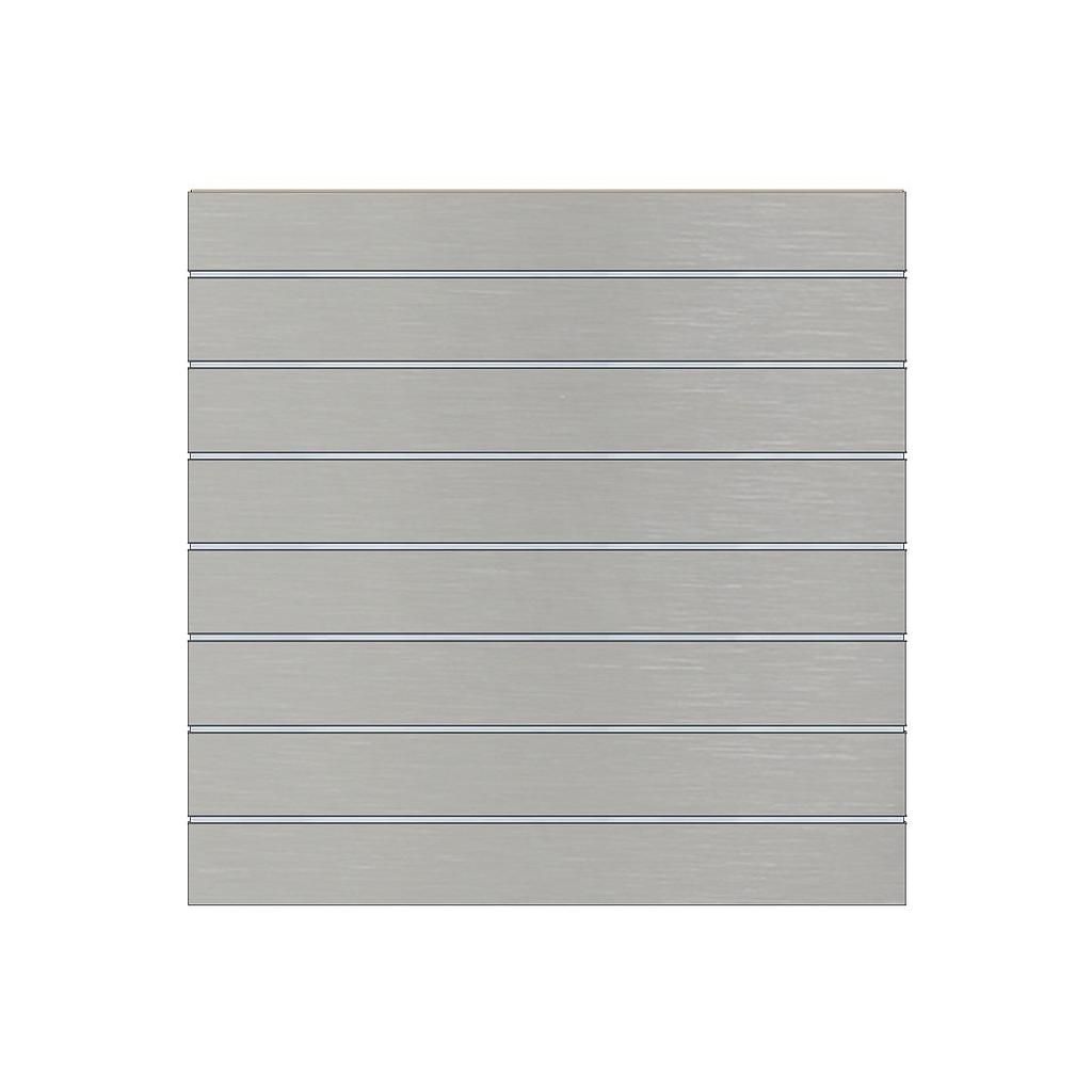 哑光灰色条板，带7.5向导，120X120厘米
