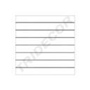 Matte White Slat Panel 7.5 Guides 120X120cm