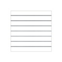 Matte White Slat Panel 7.5 Guides 120X120cm