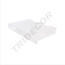 Vassoio in acrilico per pannello a doghe 40x40 cm